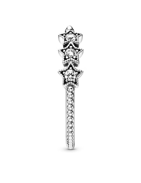 Anillo de estrella Pandora P 925 de plata diamante pavé