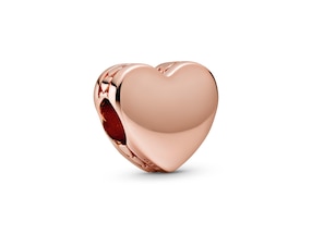 Charm de corazón Pandora de plata
