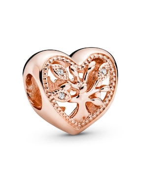 Charm De Flor Pandora De Plata Zirconia Cúbica