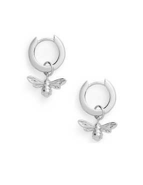 Aretes Olivia Burton de plata con acabado brillante