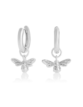 Aretes Olivia Burton de plata con acabado brillante
