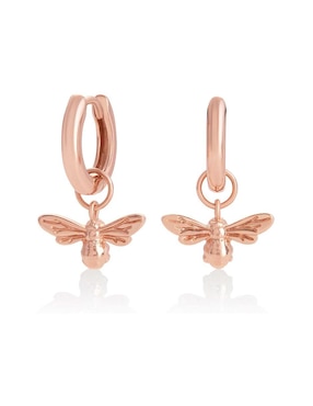 Aretes Olivia Burton de plata con acabado brillante