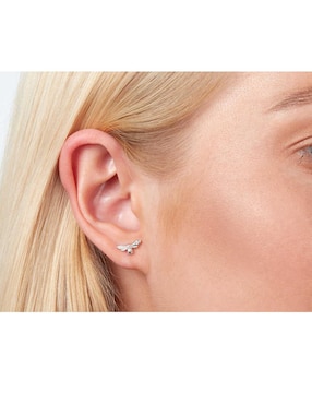 Aretes Olivia Burton de plata con acabado brillante