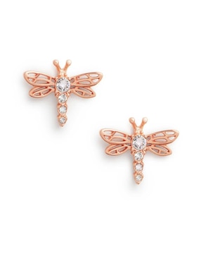 Aretes Olivia Burton de plata con acabado pavé