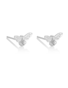 Aretes Olivia Burton de plata con acabado brillante