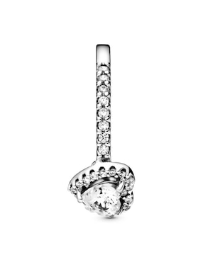 Anillo multi gemas de corazón Pandora P 925 de plata diamante pavé