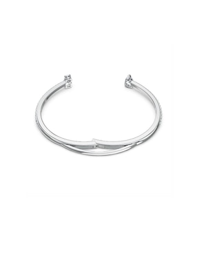 Brazalete Swarovski con acabado baño rodio