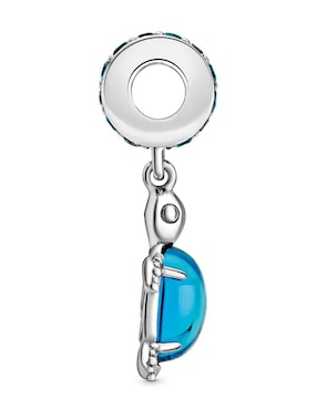 Charm de tortuga Pandora de plata P 925 cristal