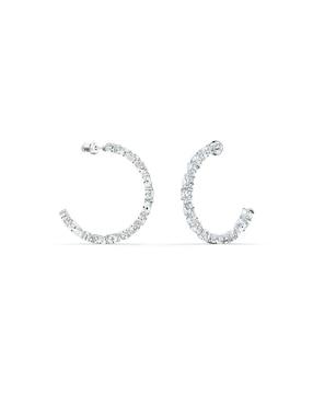 Arracadas Swarovski con acabado brillante