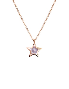 Collar Luckyly de oro rosa