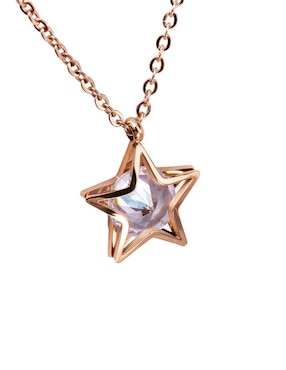 Collar Luckyly de oro rosa