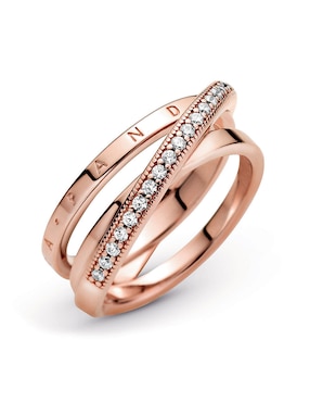 Anillo Pandora P 925 de plata diamante pavé