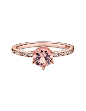 Anillo Pandora P 925 de plata amatista pavé