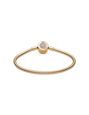 Brazalete Pandora de plata Moments con acabado baño de oro
