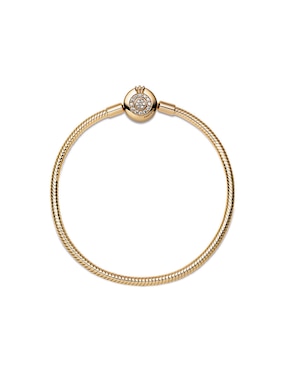 Brazalete Pandora de plata Moments con acabado baño de oro