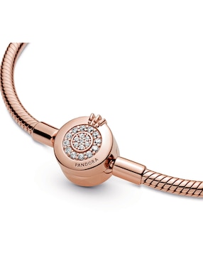 Brazalete Pandora de plata con acabado brillante
