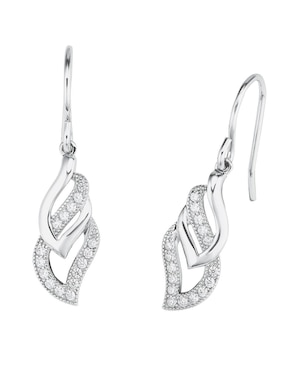 Aretes De Plata P925 Amor Zirconia