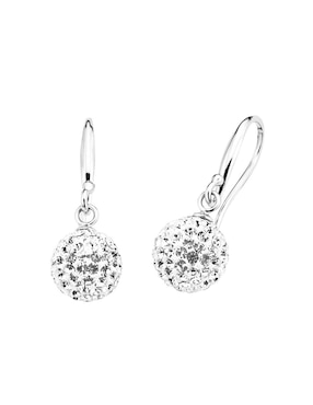 Aretes De Plata P925 Amor Cristal