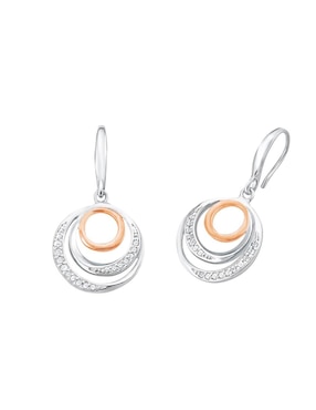 Aretes De Plata P925 Amor Zirconia