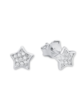 Aretes De Plata P925 Amor Zirconia