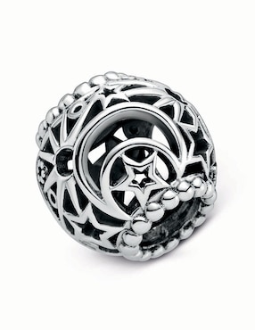 Charm redondo Pandora de plata P 925