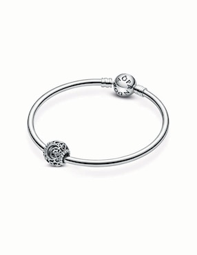 Charm redondo Pandora de plata P 925