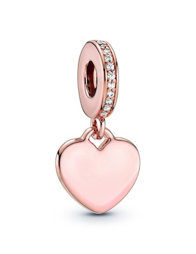 Dije de corazón Pandora 14 K zirconia cúbica