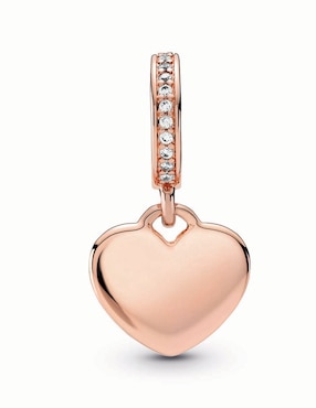 Dije de corazón Pandora 14 K zirconia cúbica