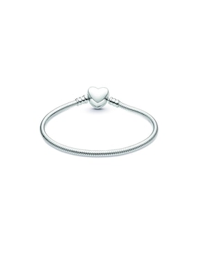 Brazalete Pandora de plata Moments con acabado lustre