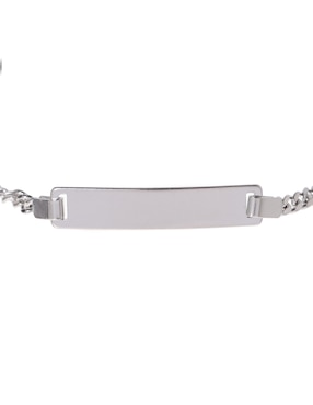 Pulsera Amor de plata con acabado pulido
