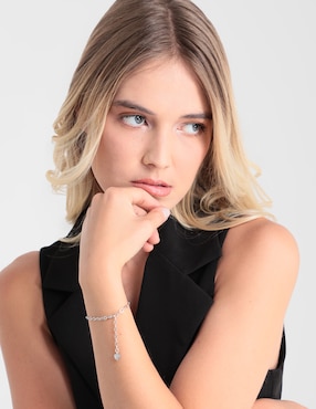 Pulsera Amor de plata con acabado pulido