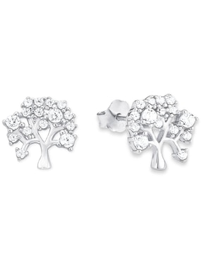 Aretes De Plata P925 Amor Zirconia