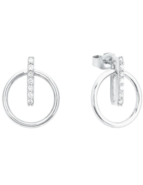 Aretes De Plata P925 Amor Zirconia