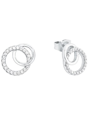 Aretes De Plata P925 Amor Zirconia