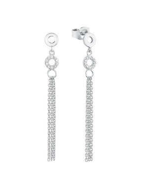 Aretes De Plata P925 Amor Zirconia