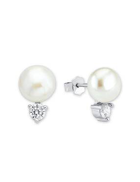 Aretes De Plata P925 Amor Zirconia