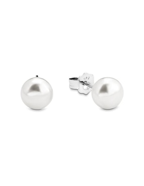 Aretes De Plata P925 Amor Perla