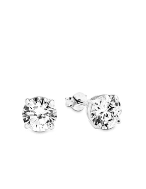 Aretes De Plata P925 Amor Zirconia