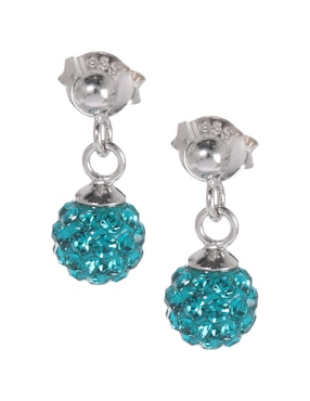 Aretes Amor De Plata P925 Cristal