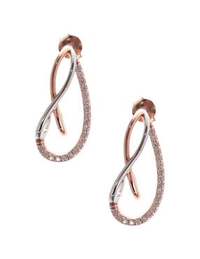 Aretes De Plata P925 Amor Zirconia