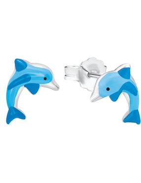 Imagen de producto Broqueles Amor de plata P 925 con acabado baño rodio