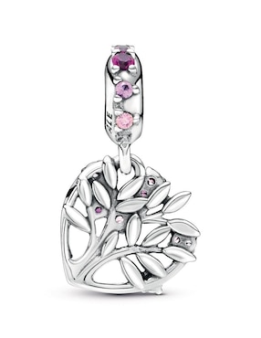 Charm de corazón Pandora de plata P 925