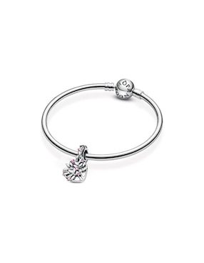 Charm de corazón Pandora de plata P 925