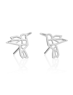 Aretes Anamora Por Tanya Moss de plata P 925 con acabado plateado