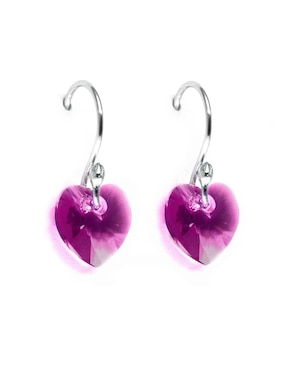 Set aretes y collar Zvezda de plata P 925 cristal