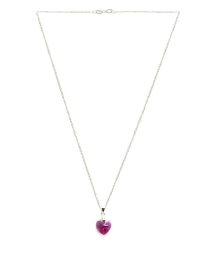Set aretes y collar Zvezda de plata P 925 cristal