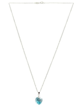 Set aretes y collar Zvezda de plata P 925 cristal