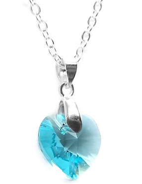Set aretes y collar Zvezda de plata P 925 cristal