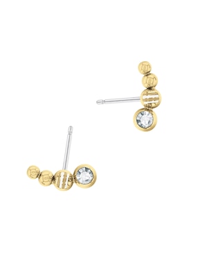 Aretes Tommy Hilfiger con acabado pavé cristal