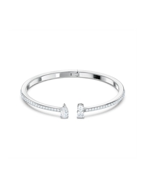 Brazalete Swarovski con acabado baño rodio